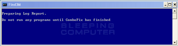 ComboFix is preparing the log report