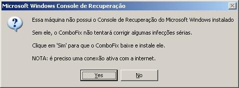 ComboFix Console de Recuperação