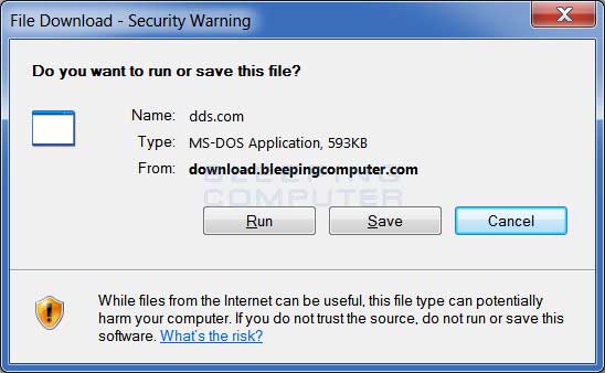 DDS Save File dialog box