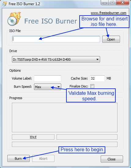 Free ISO Burner To Disk