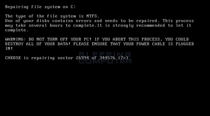 Fake CHKDSK