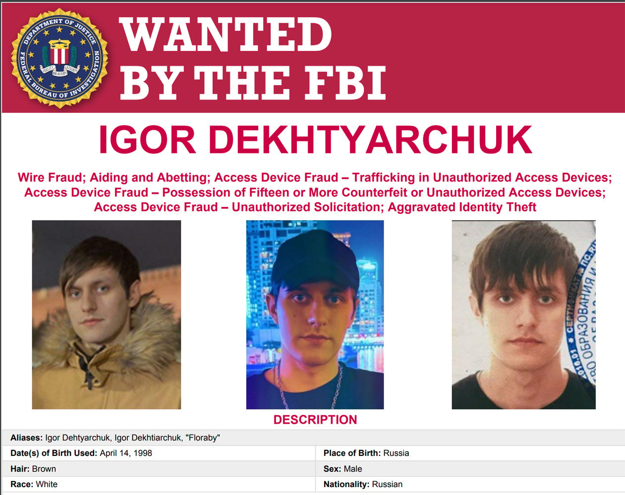 A Russian Cybercrime Market Owner Was Added To FBIs Most Wanted List
