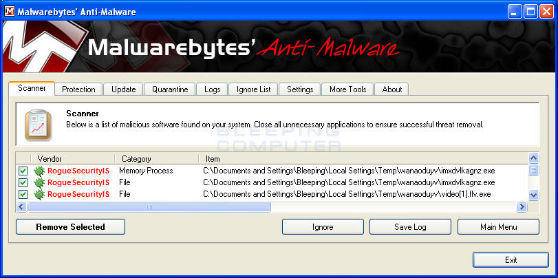 Remove Antivirus Action