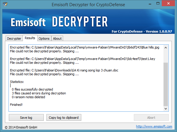 Emsisoft Decrypter