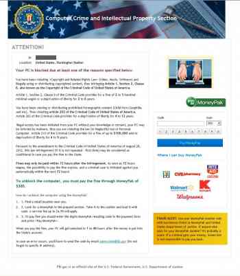 Computer Crime and Intellectual Property Section Ransomware Image
