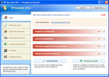 XP Internet Security & Win 7 Antispyware 2011 Image