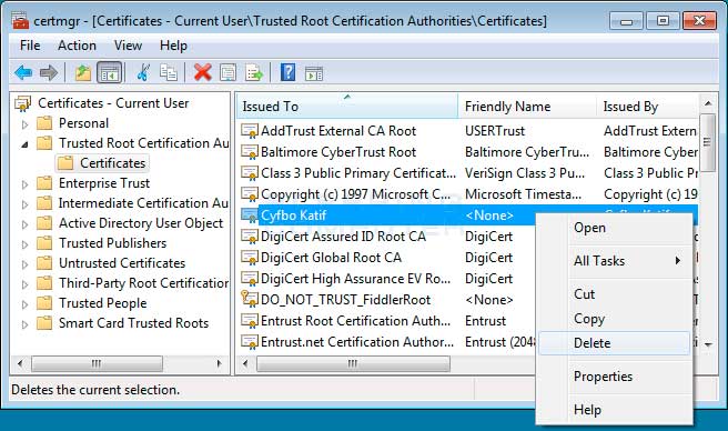 Где находится сертификаты на windows Где находится сертификаты на windows