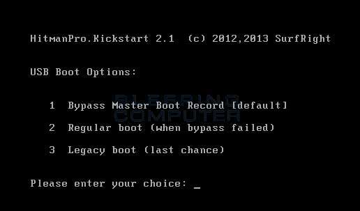 Kickstart USB Boot Options