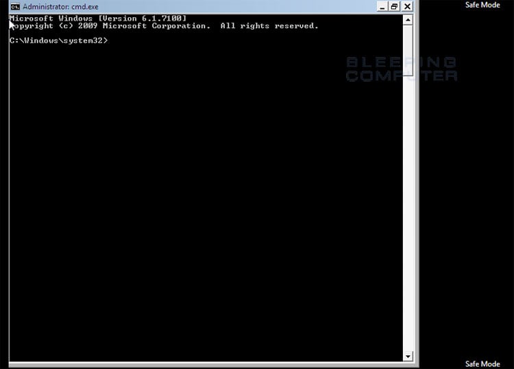 Safe Mode With Command Prompt