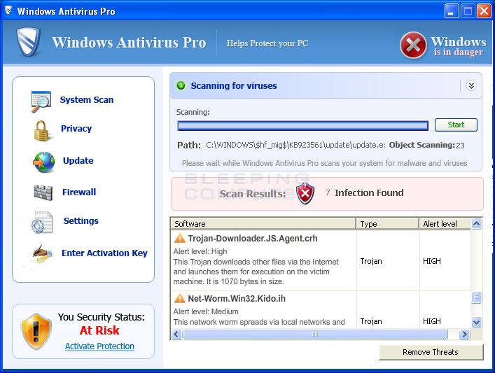 Remove Windows Antivirus Pro Uninstall Guide
