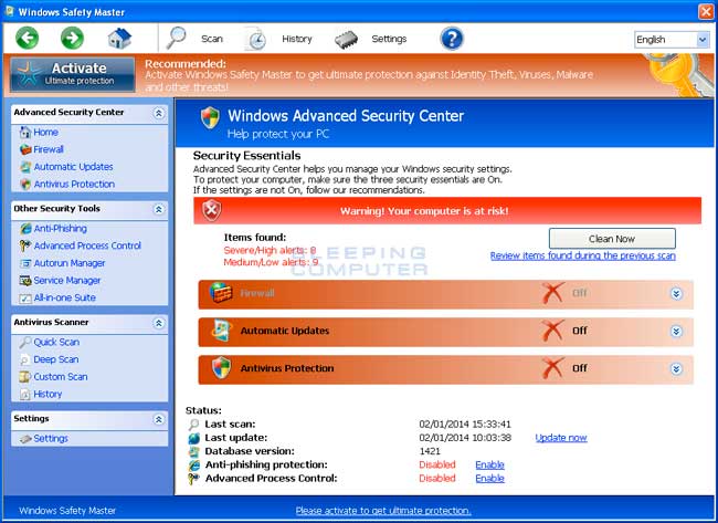 Windows Safety Master screen shot