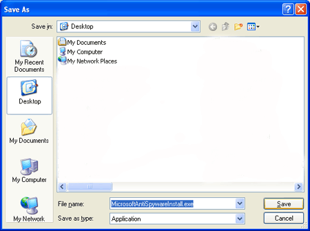 Save the file to your Desktop