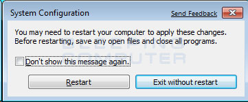 Figure 15. Restart Prompt 