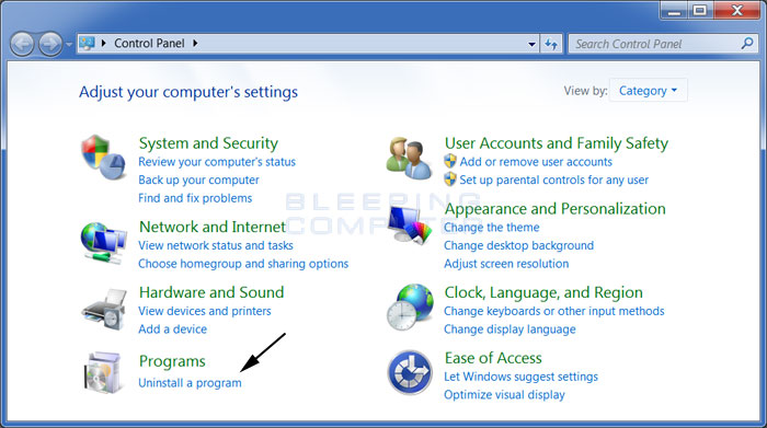 Windows 7 & Windows 8 Control Panel