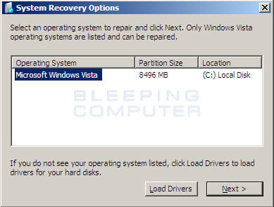 Ms Dos System Restore Command Vista