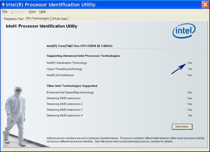 CPU Technologies Screen