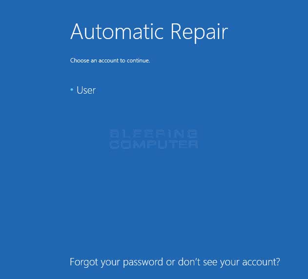 How to automatically repair Windows 8 using Automatic Repair