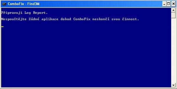 ComboFix pÅipravuje log
