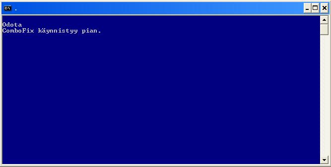 ComboFix valmistelee ajoa
