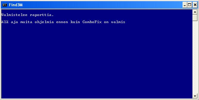 ComboFix valmistelee lokia
