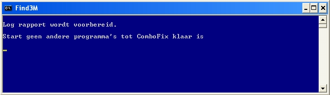 ComboFix bereidt het log report voor