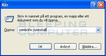 Dialogrutan Kör i Windows XP