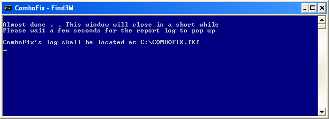 ComboFix is almost done!