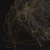 Internet Traffic Globe Map Cyber DDoS