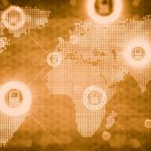 Cyber Map Internet World Ransomware