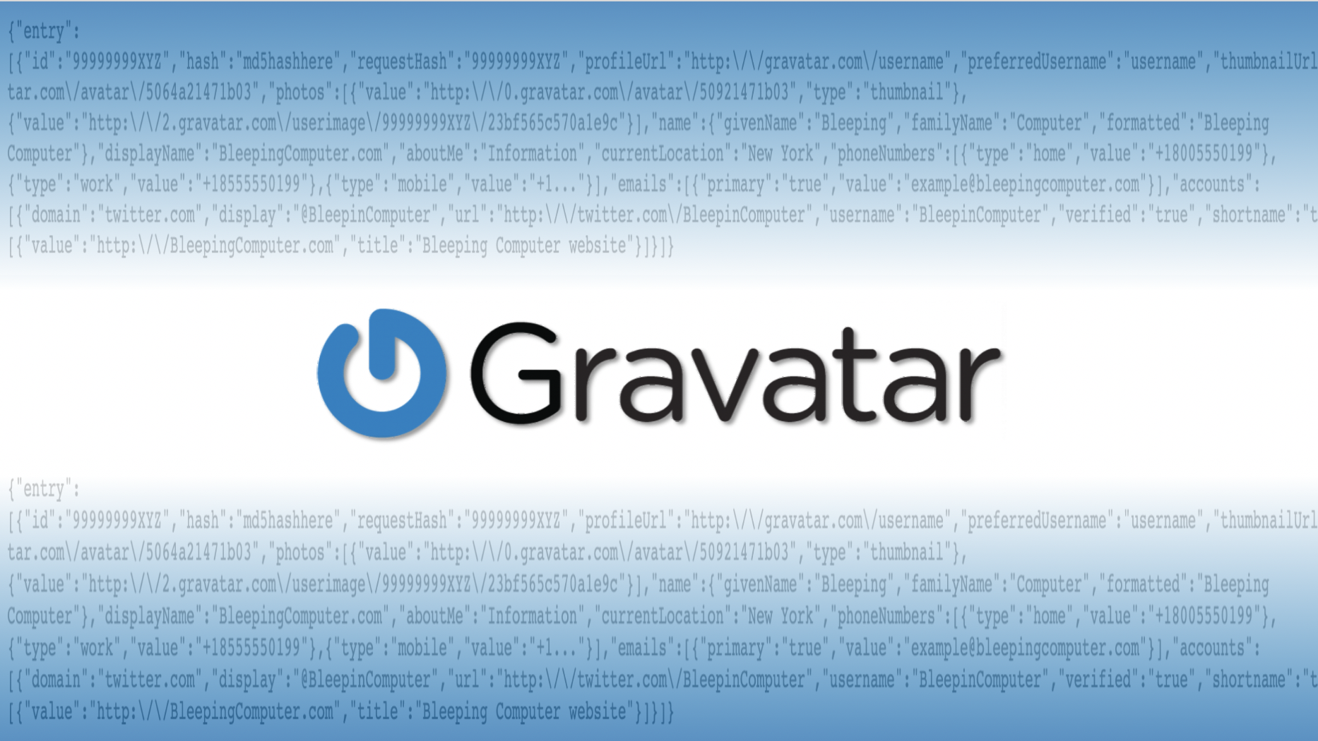 gravatar json data