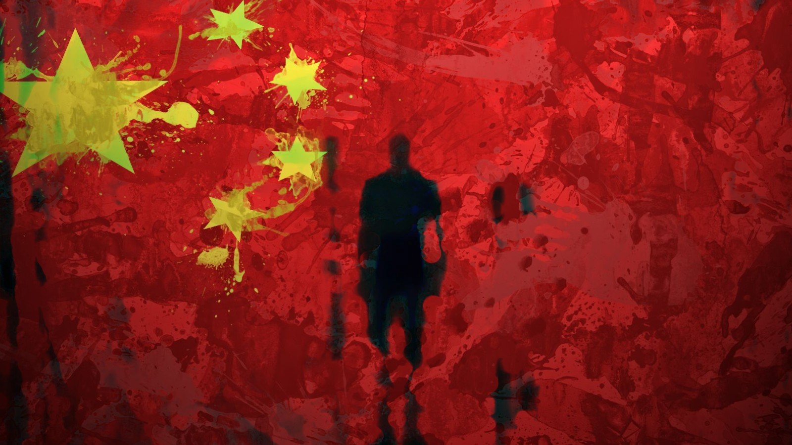 China hacker silhouette