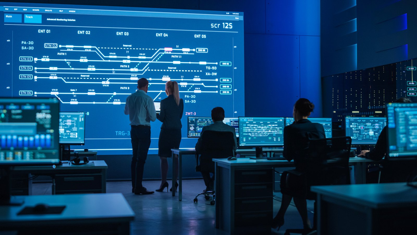 ICS/SCADA control room