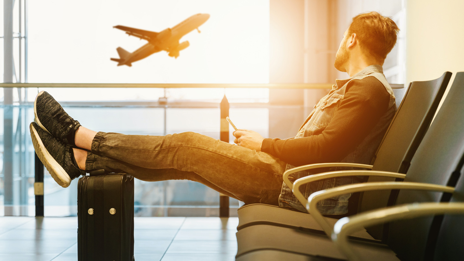 Man in airport