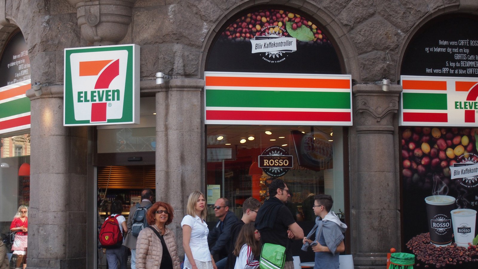 Street view of a 7-Eleven in Denmark