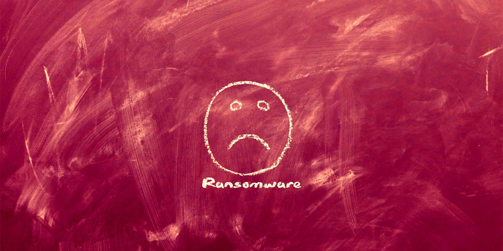 Ransomware chalkboard