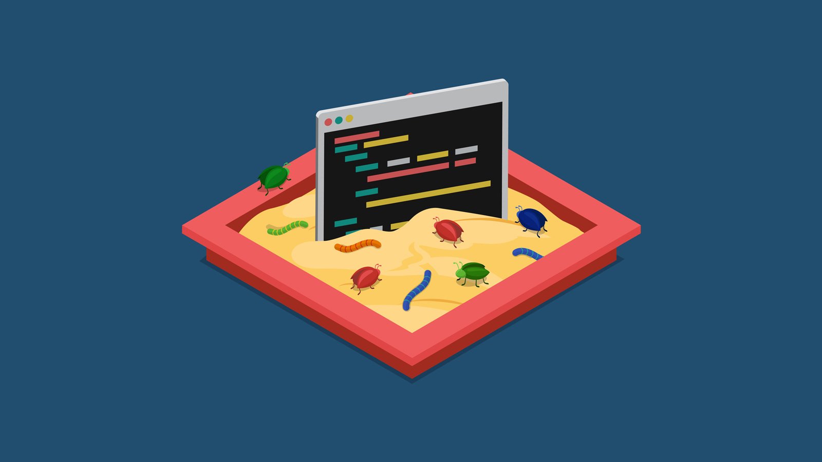Malicious code running in a sandbox