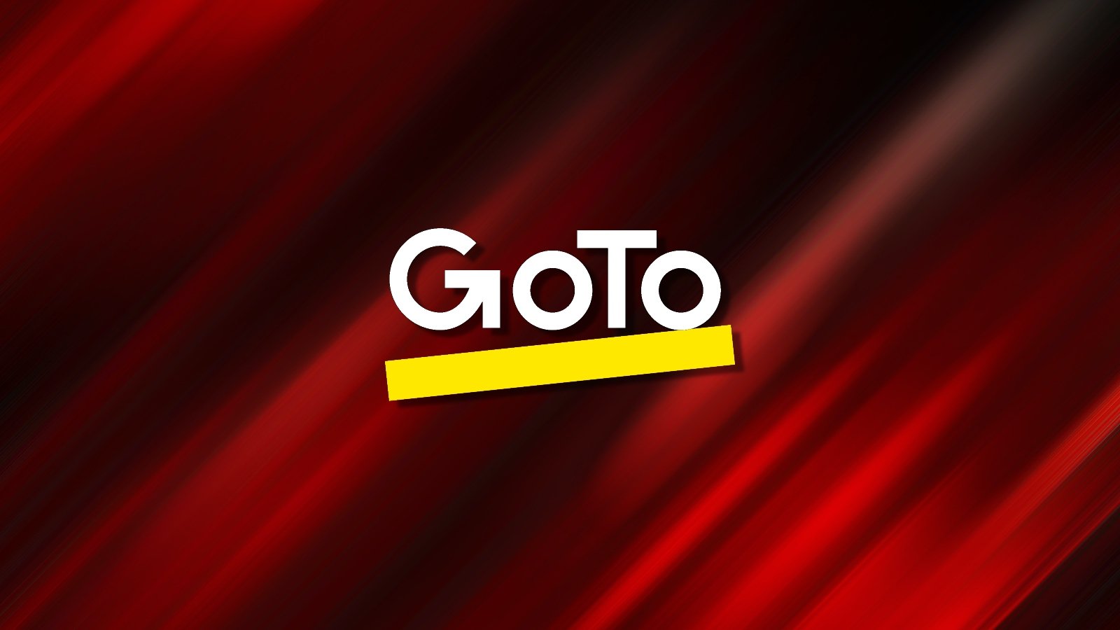 GoTo logo on red background