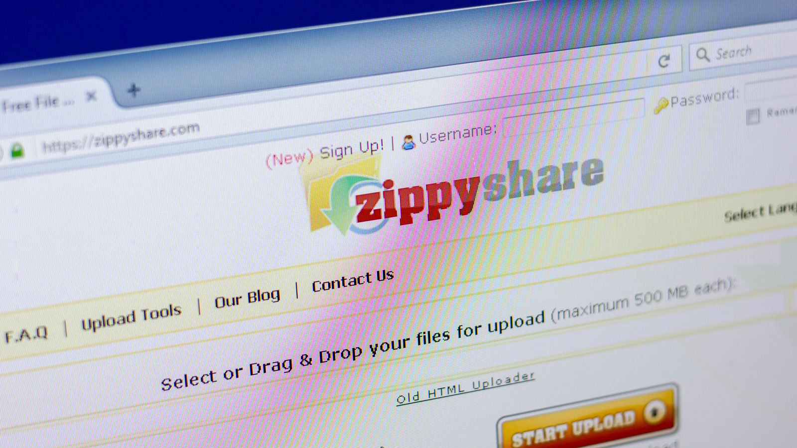 Zippshare website