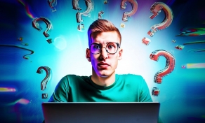 Confused Person Laptop