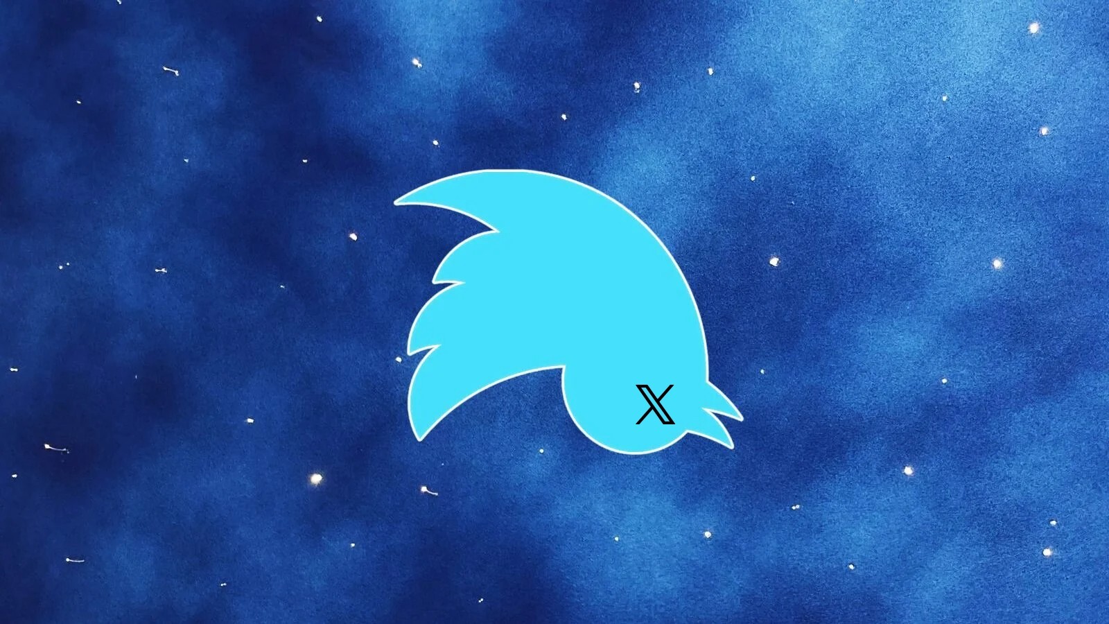 Twitter X upside down