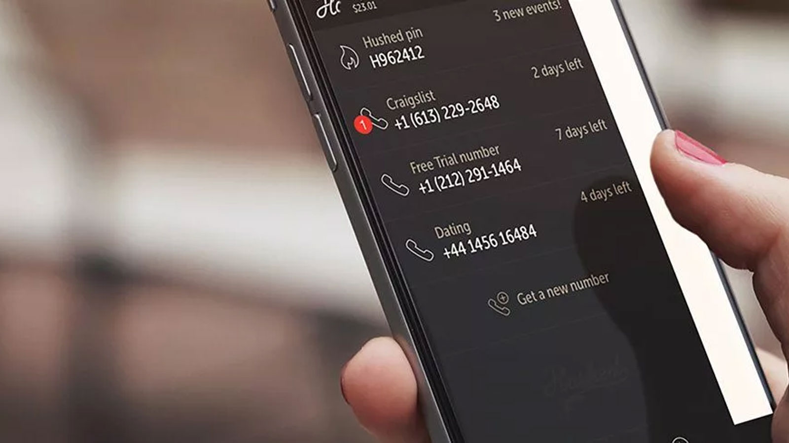Save 125 on a second private phone number with Hushed