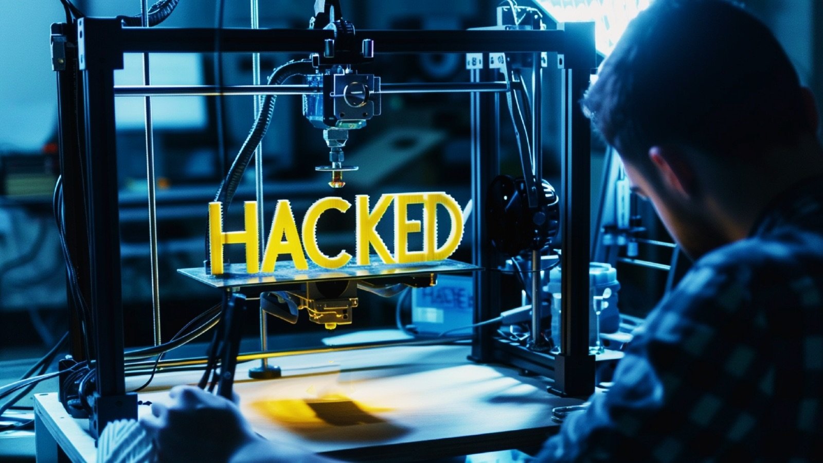 Hacked 3D printer