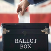 UK vote ballot box