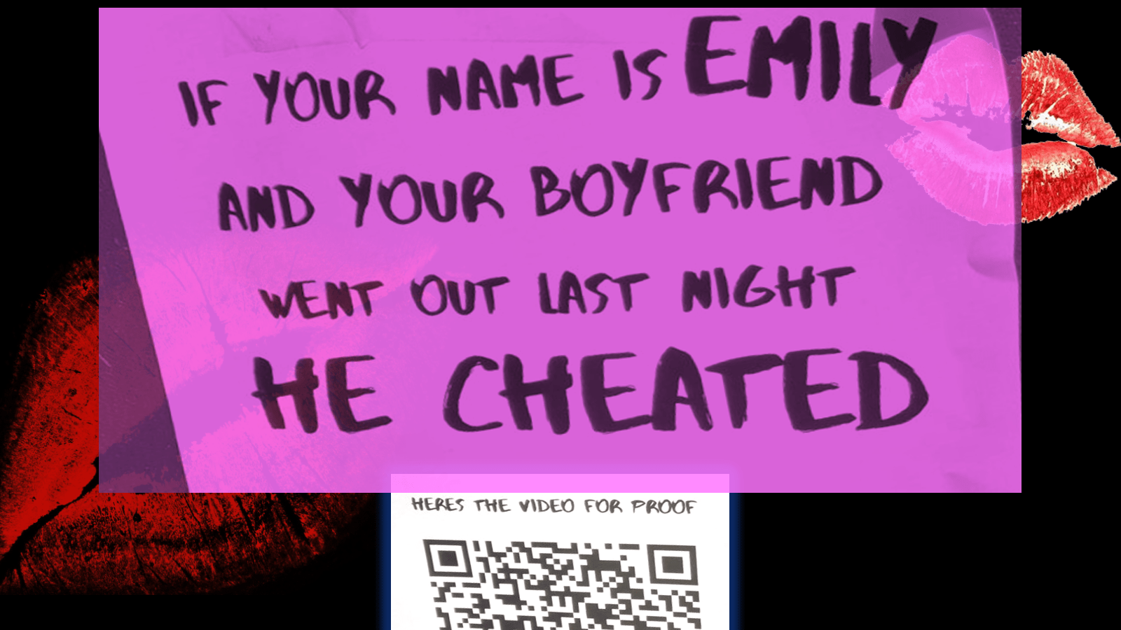 Clickbaity or genius? 'BF cheated on you' QR codes pop up across UK