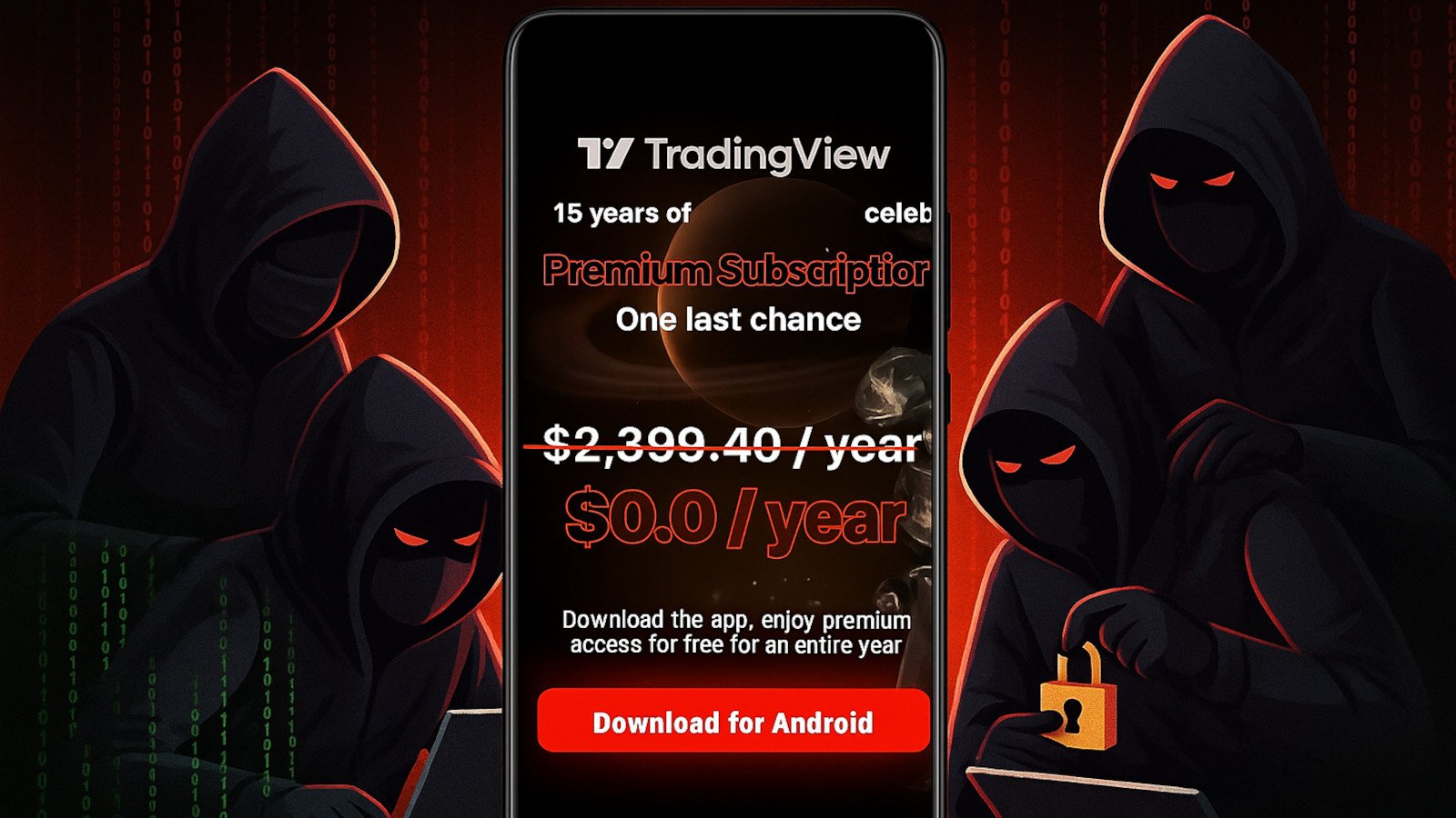 偽のTradingView広告を通じて配布されるBrokewell Androidマルウェア