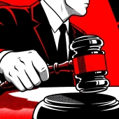 Court gavel judge