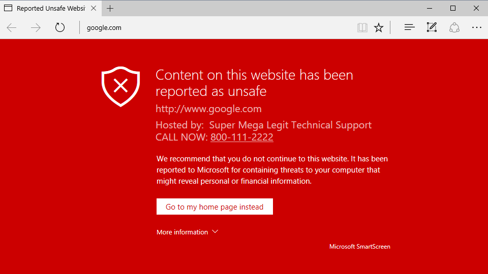 Microsoft Edge Smartscreen Security Feature Can Be Abused For Tech