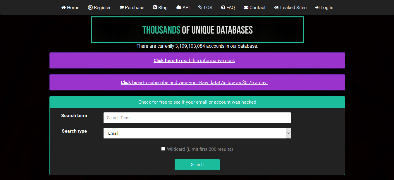 Leakedsource Clone Pops Up On Russian Domain - free roblox accounts dropbox