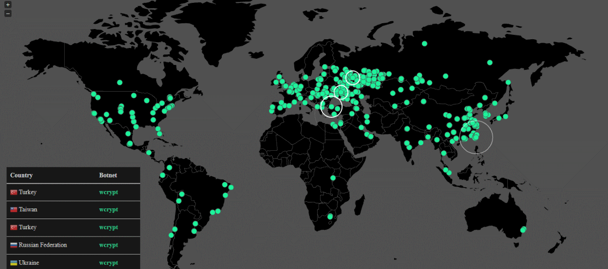 WannaCrypt0r map