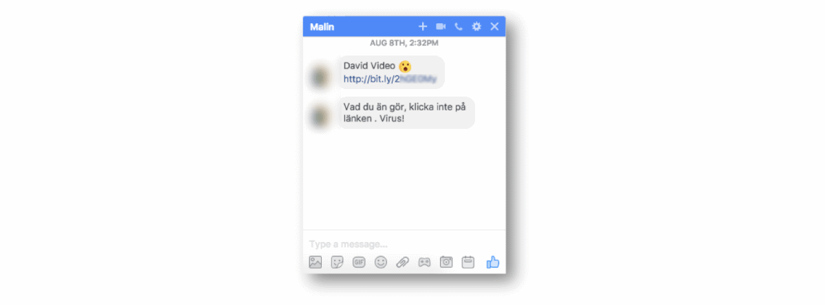 Facebook Messenger spam